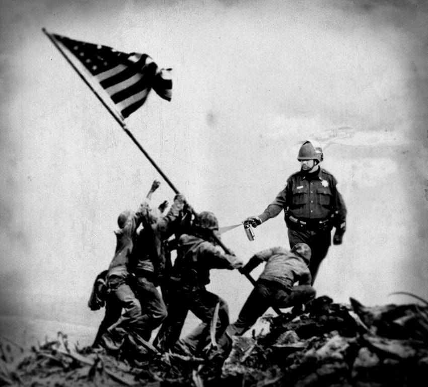 Flag Raising On Iwo Jima With Lt Pike, flag iwo jima HD wallpaper