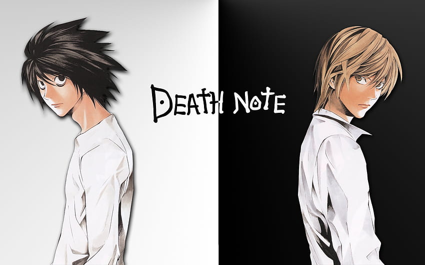 Light Yagami, L Lawliet, manga, Death Note with resolution 1920x1200. High Quality, light yagami pc HD wallpaper