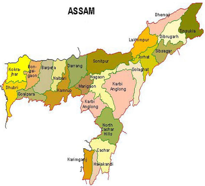 Assam map hi-res stock photography and images - Alamy