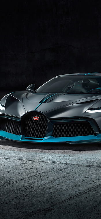 2019 Bugatti Divo black supercar front view 1242x2688 iPhone, bugatti ...