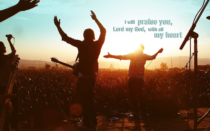 With All My Heart!, praising god HD wallpaper