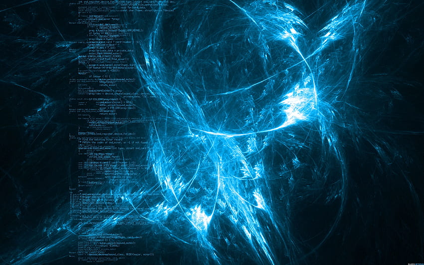 Code, blue themed HD wallpaper