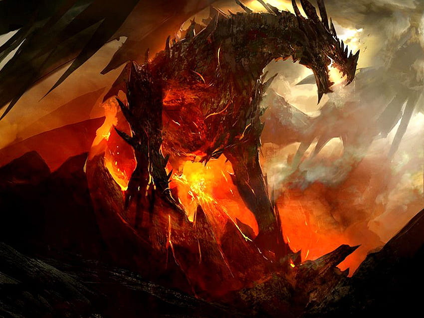 Awesome Dragon, zombie dragon HD wallpaper