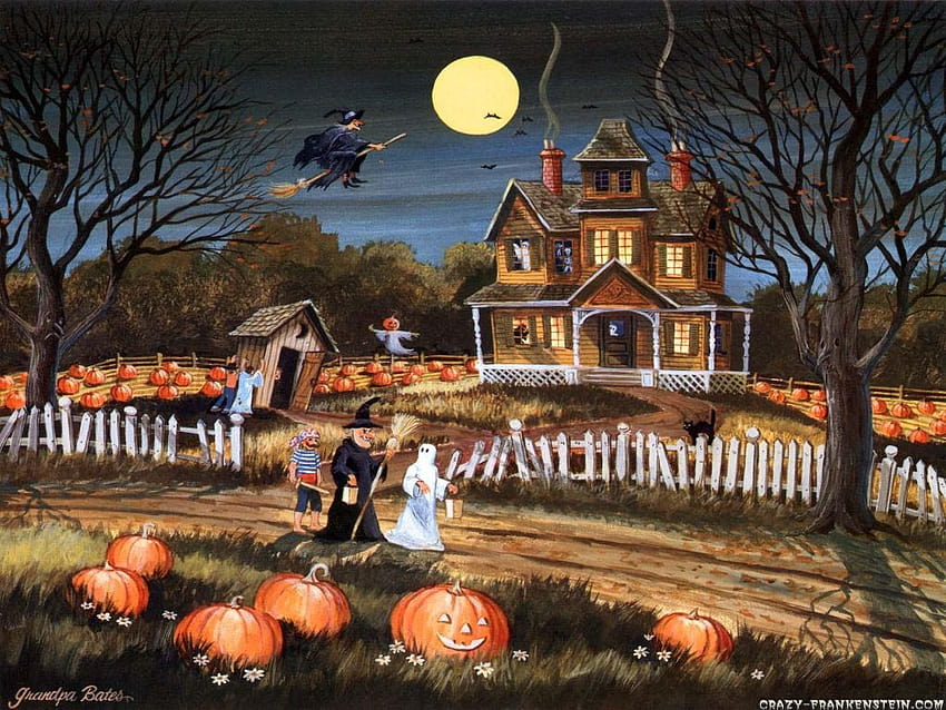 Classic Halloween, halloween vintage HD wallpaper