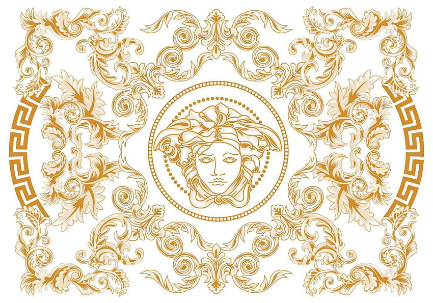 Swirl Geometrik Abstrak Modern Elegan dan Versace Vektor Ukiran, versus versace Wallpaper HD