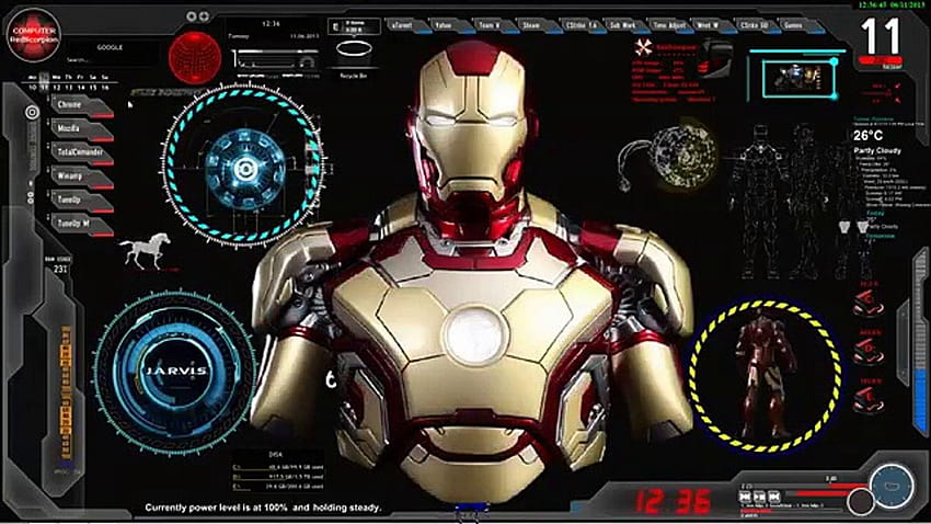 Actualizar Iron Man Jarvis, Animado, En vivo fondo de pantalla