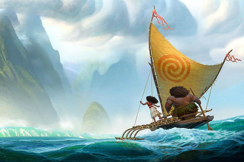 MOANA disney princess fantasy animation adventure musical family HD wallpaper