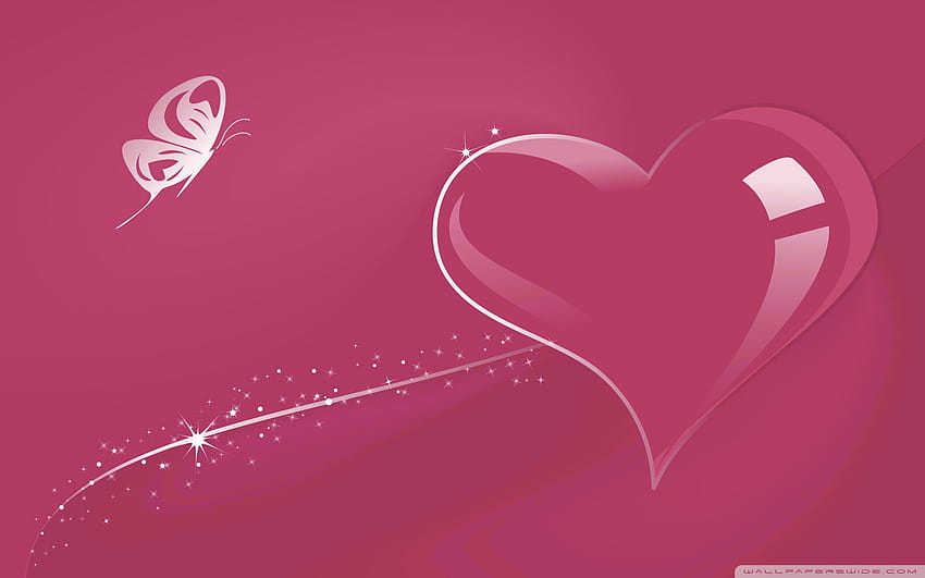 Glass Heart Pink Ultra Backgrounds for U TV : & UltraWide & Laptop : Tablet : Smartphone HD wallpaper