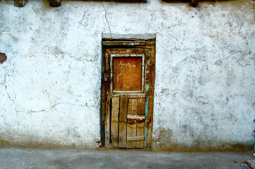 古いドア、背景、戸口 高画質の壁紙