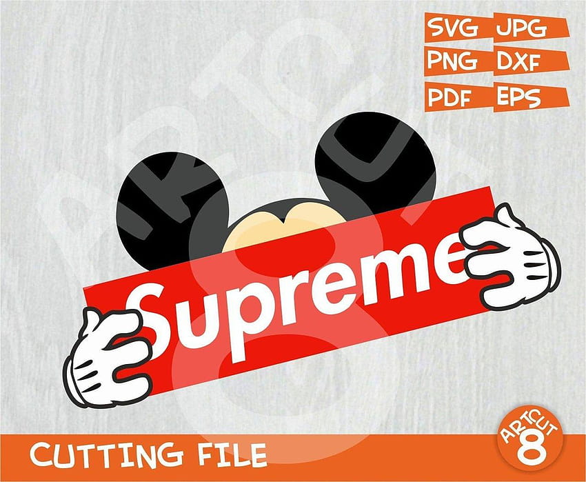 1920x1080px, 1080P Free download | mickey mouse wearing supreme ...