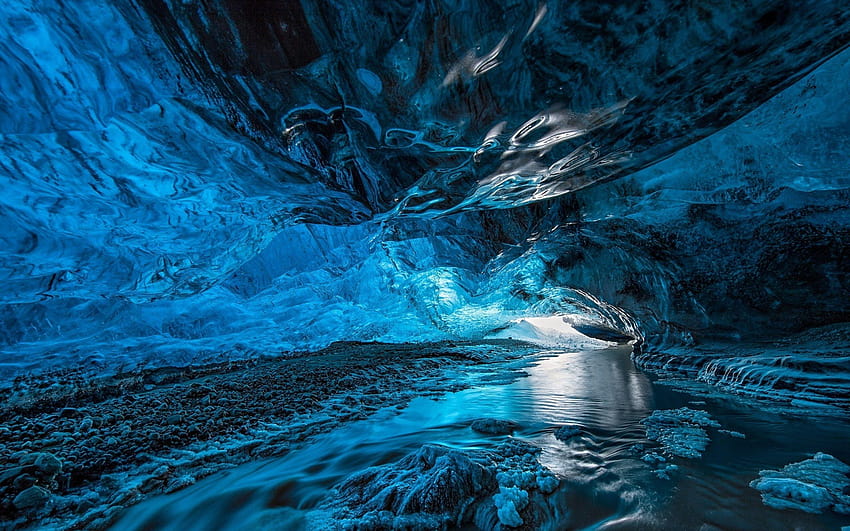 Ice Cave , Ice Cave, caves HD wallpaper