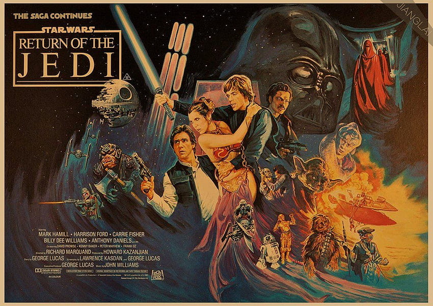 Vintage Star Wars Poster Retro arte pared decoración del hogar película, star wars película vintage fondo de pantalla