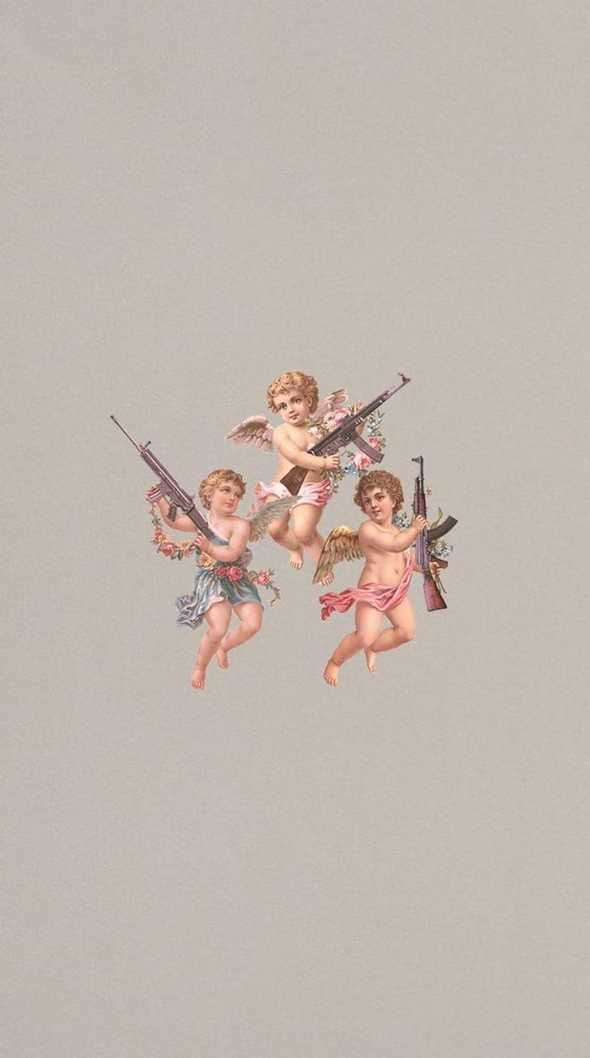 Guns babies, aesthetic baby angel HD phone wallpaper