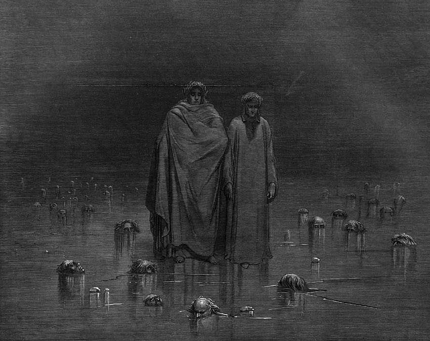 Gustave Doré, Dante Alighieri, The Divine Comedy, Dante&039;s Inferno, Classic art / and Mobile & HD duvar kağıdı