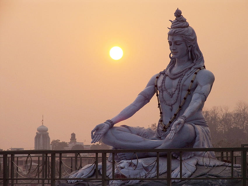 lord shiva maha shivaratri, shiva meditiert HD-Hintergrundbild