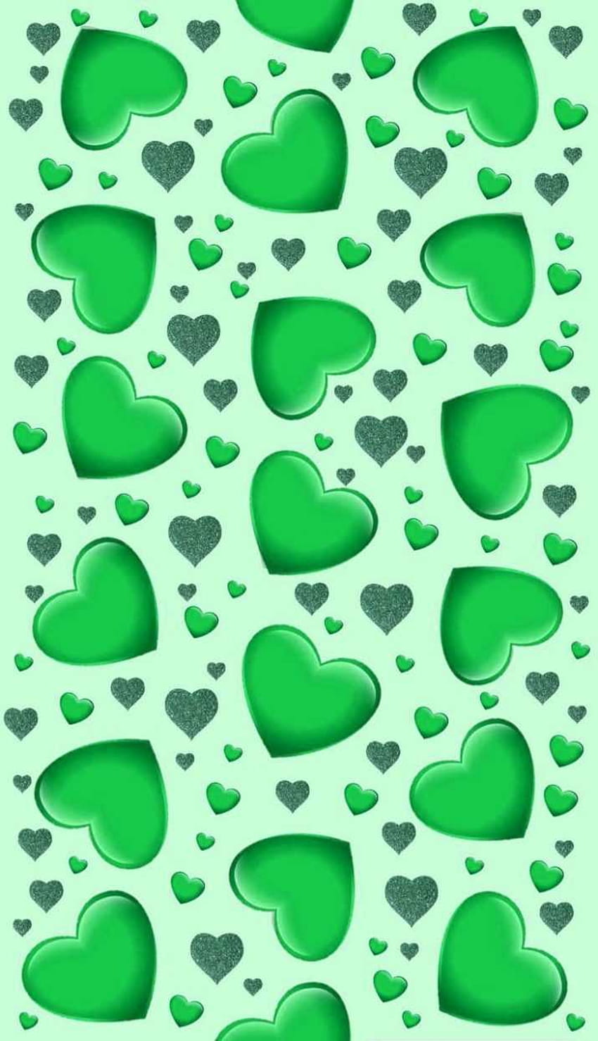 Iphone Green Heart, green aesthetic heart HD phone wallpaper | Pxfuel