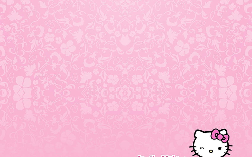 Hintergründe rosa Hello Kitty Gruppe mit 50 Artikeln, Hello Kitty Planenhintergrund HD-Hintergrundbild