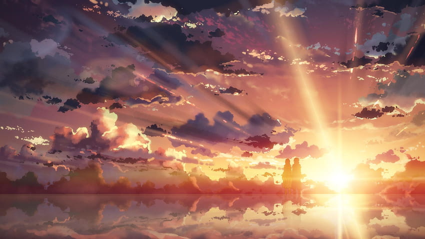 Papel de parede : Pôr do sol, Anime, casal, romance, ARTE, Garoto, menina,  beijo, Captura de tela, Mangaka, interação 2560x1440 - 4kWallpaper - 603922  - Papel de parede para pc - WallHere