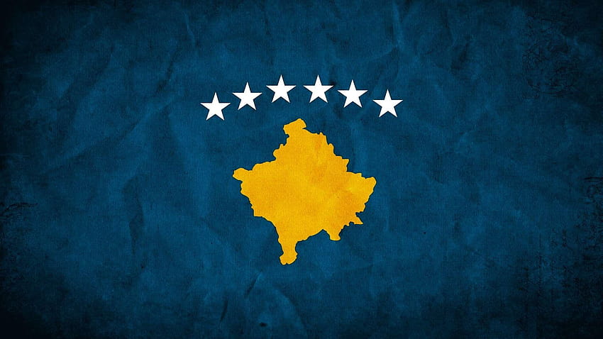 Flagge des Kosovo für Mac-Computer, Albanien HD-Hintergrundbild