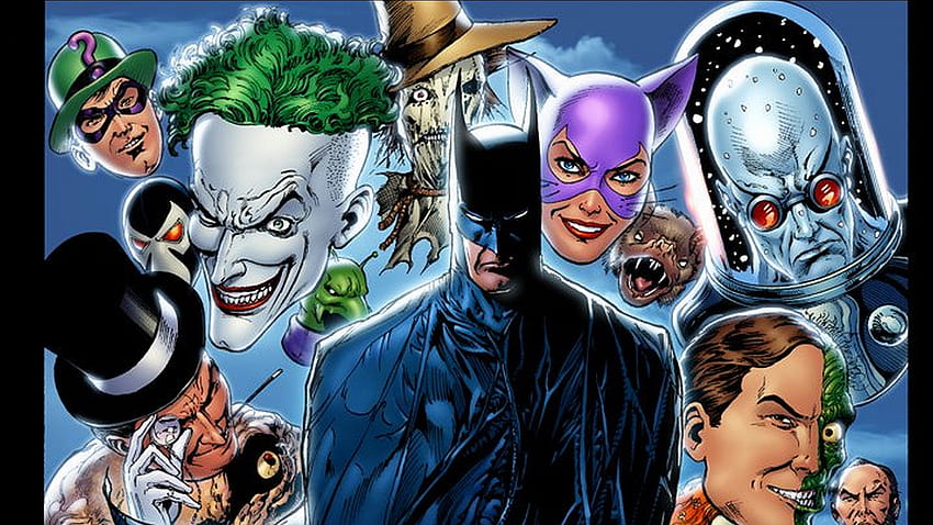 Batman Joker Penguin DC Comics HD wallpaper