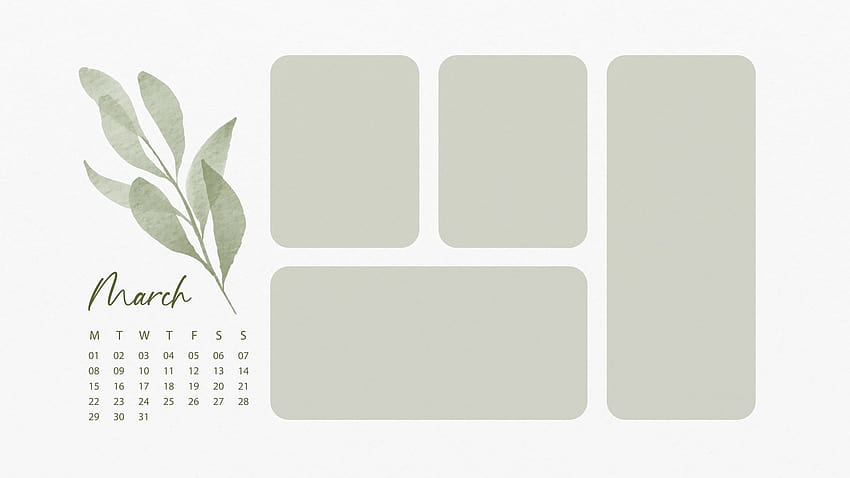 Organizator, Mac Windows Organizer, Boho Green, ikony folderów Mac, kalendarz 2021 Tapeta HD