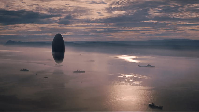 Spaceship on the Sea Arrival the Movie HD wallpaper