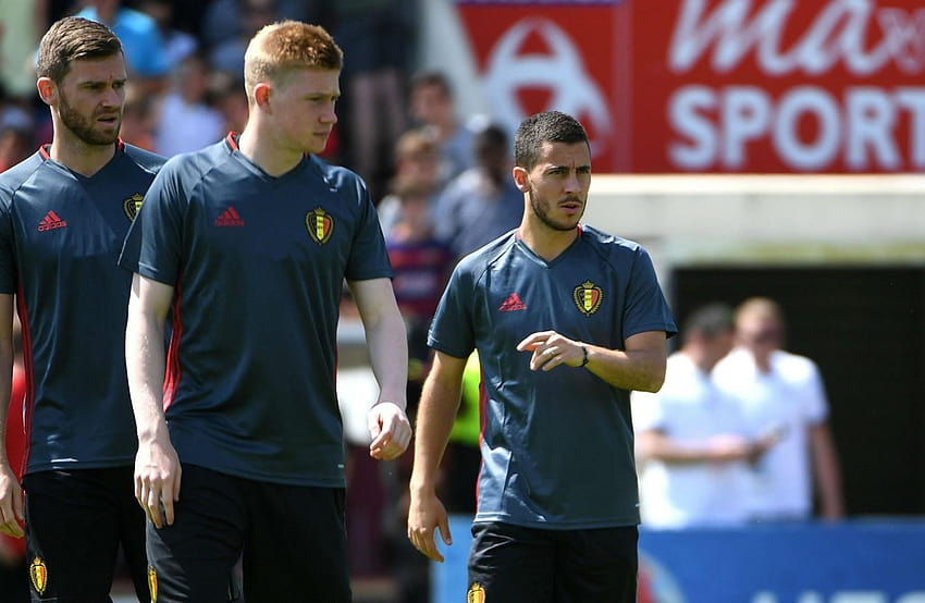 Belgium boss hopes to have De Bruyne and Hazard back training today, eden hazard and kevin de bruyne HD wallpaper