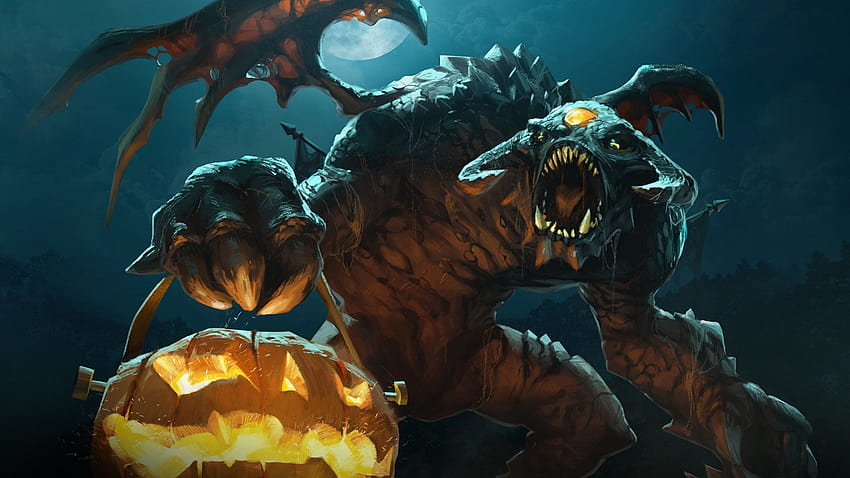 dota 2 halloween backgrounds 2016, halloween dragon HD wallpaper