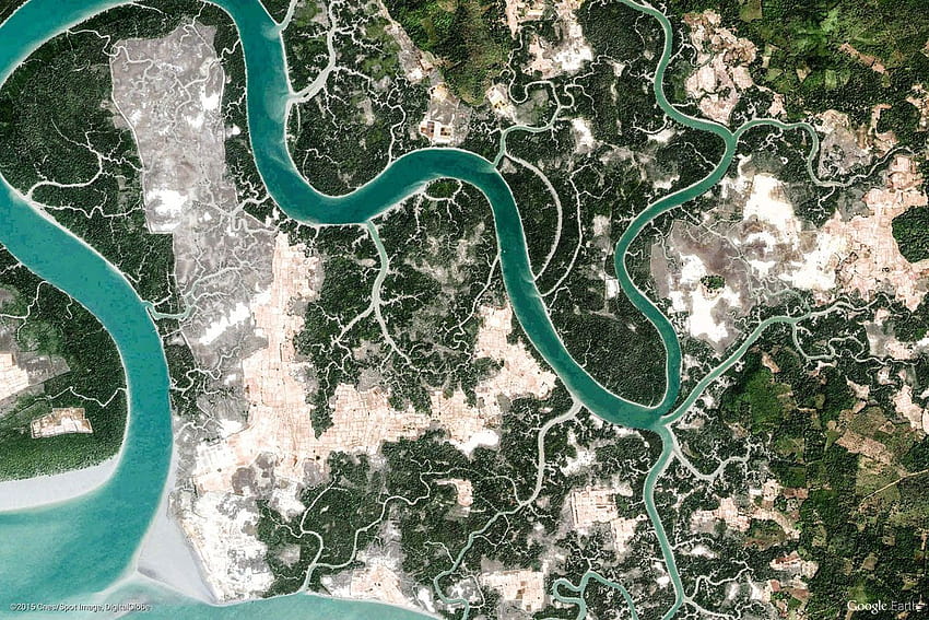 1500 Google Earth ... tamiz retorcido, terrenal fondo de pantalla