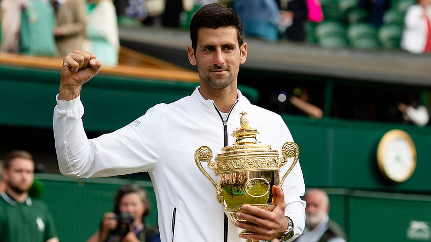 Wimbledon 2021: Novak Djokovic i Roger Federer w czołówce, Novak Djokovic mistrzami wimbledonu 2021 Tapeta HD