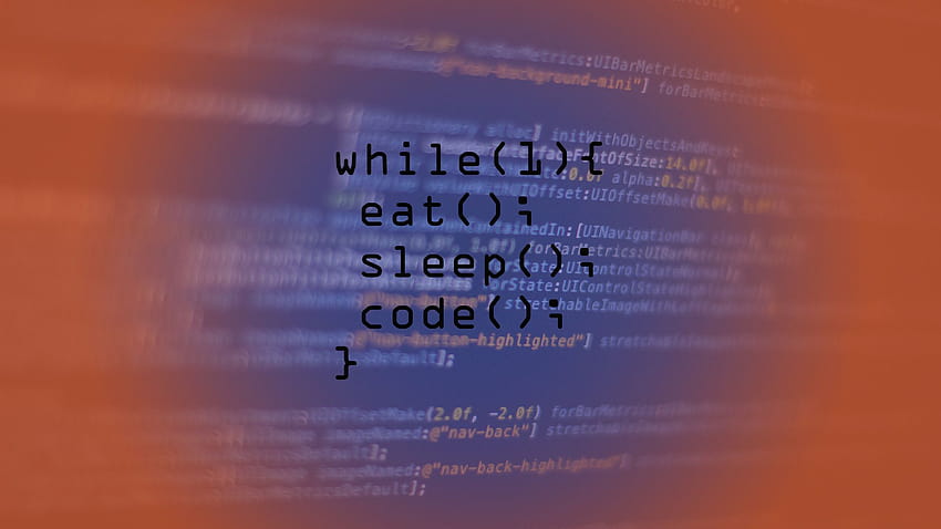 Couldn't find a good coding , so I made my own, eat sleep code repeat HD wallpaper