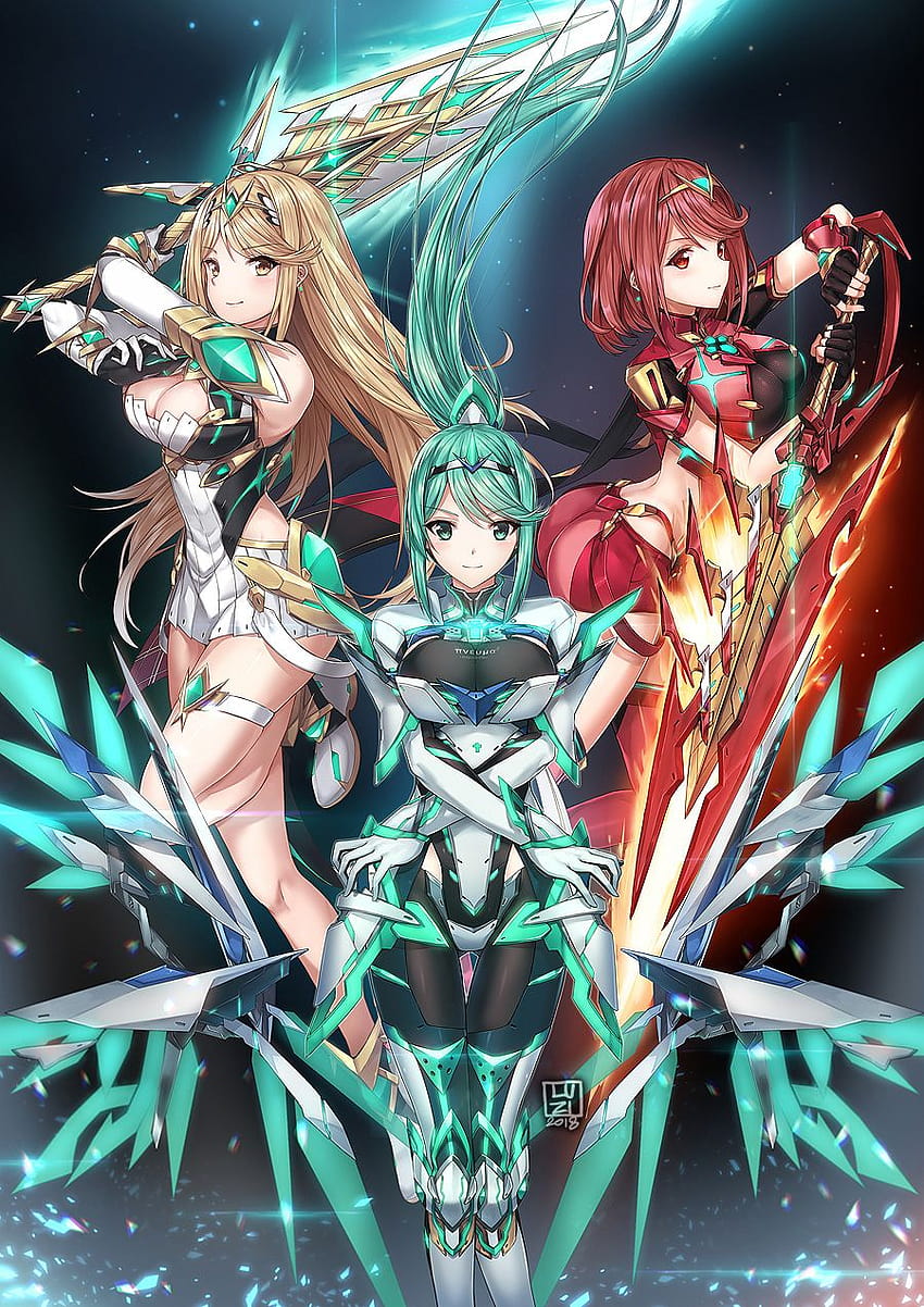 Live wallpaper Xenoblade Chronicles 2 / Mythra DOWNLOAD