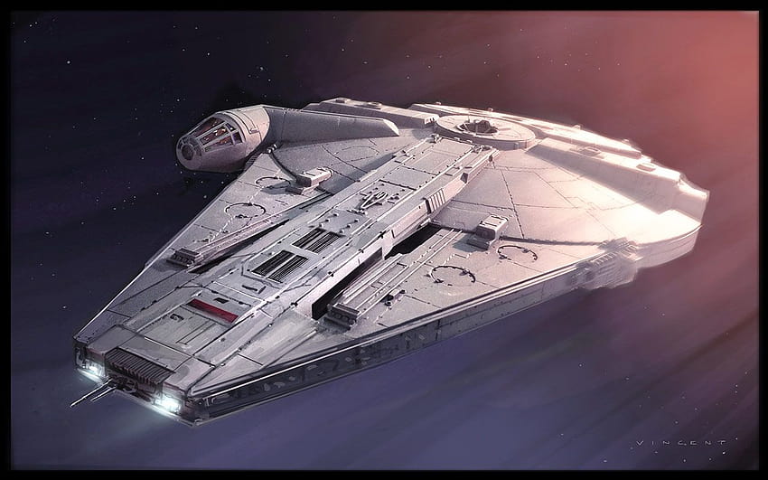 Проектиране на Solo: История от Междузвездни войни Millennium Falcon, хан соло кораб HD тапет