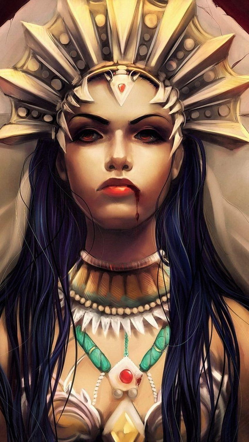 Fantasy Girl Queen, egyptian princess HD phone wallpaper