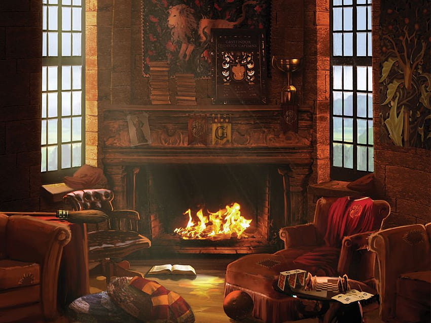Pottermore: sala común de Gryffindor, sala común de fondo de pantalla