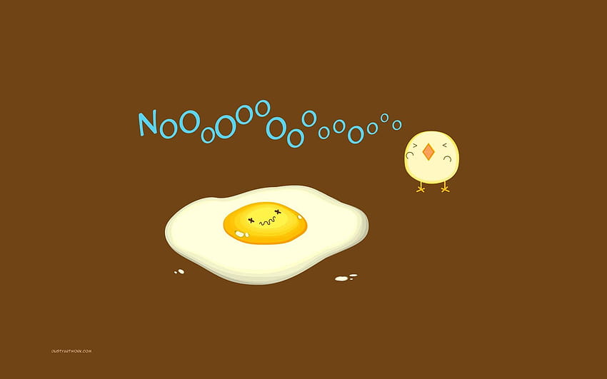 Minimalistic Funny Chicken Eggs / and Mobile, funny chicken background HD wallpaper