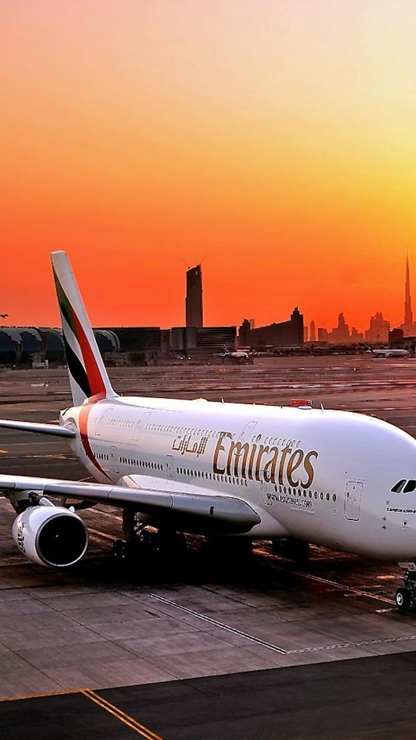 Emirates A380 posted by John Mercado, emirates airlines iphone HD phone wallpaper