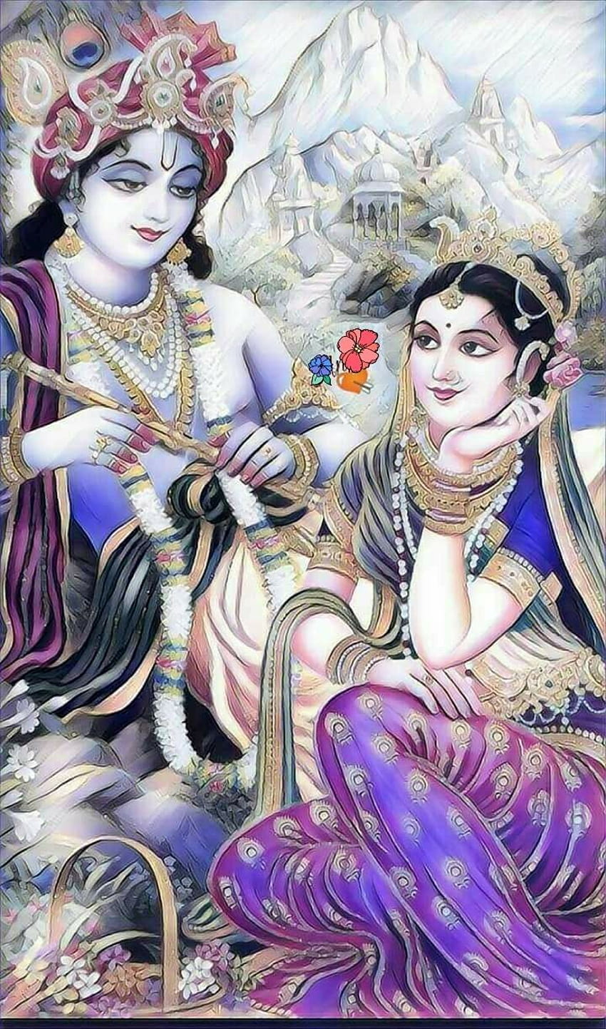Neha Bhardwaj on Govinda, lord krishna and radha HD phone wallpaper