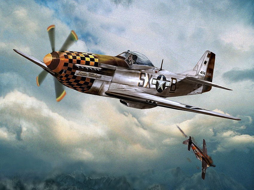 Dipinto del North American P, aeroplani della seconda guerra mondiale Sfondo HD