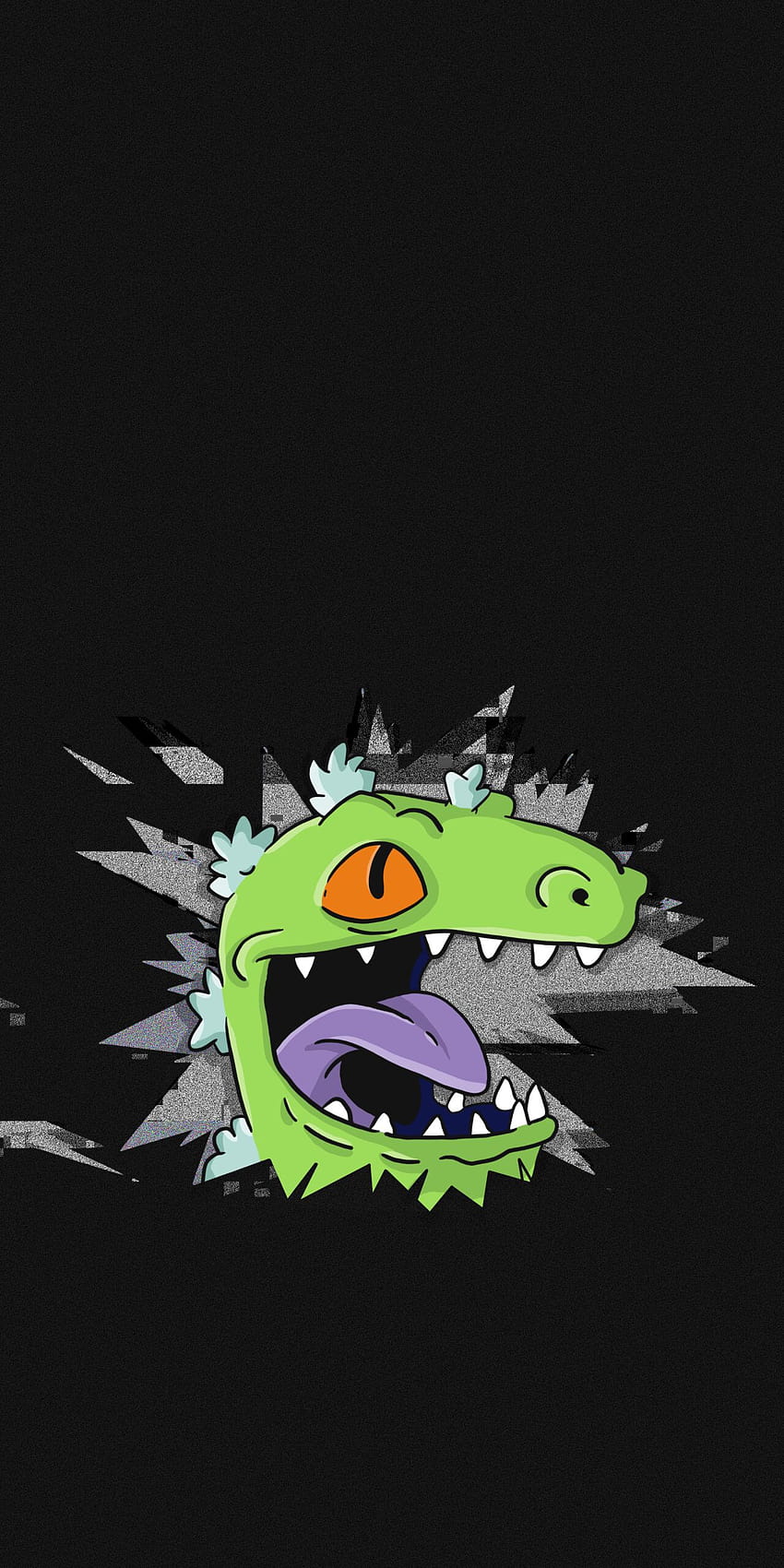 2K Free download | Dinosaur Reptar Black HD phone wallpaper | Pxfuel