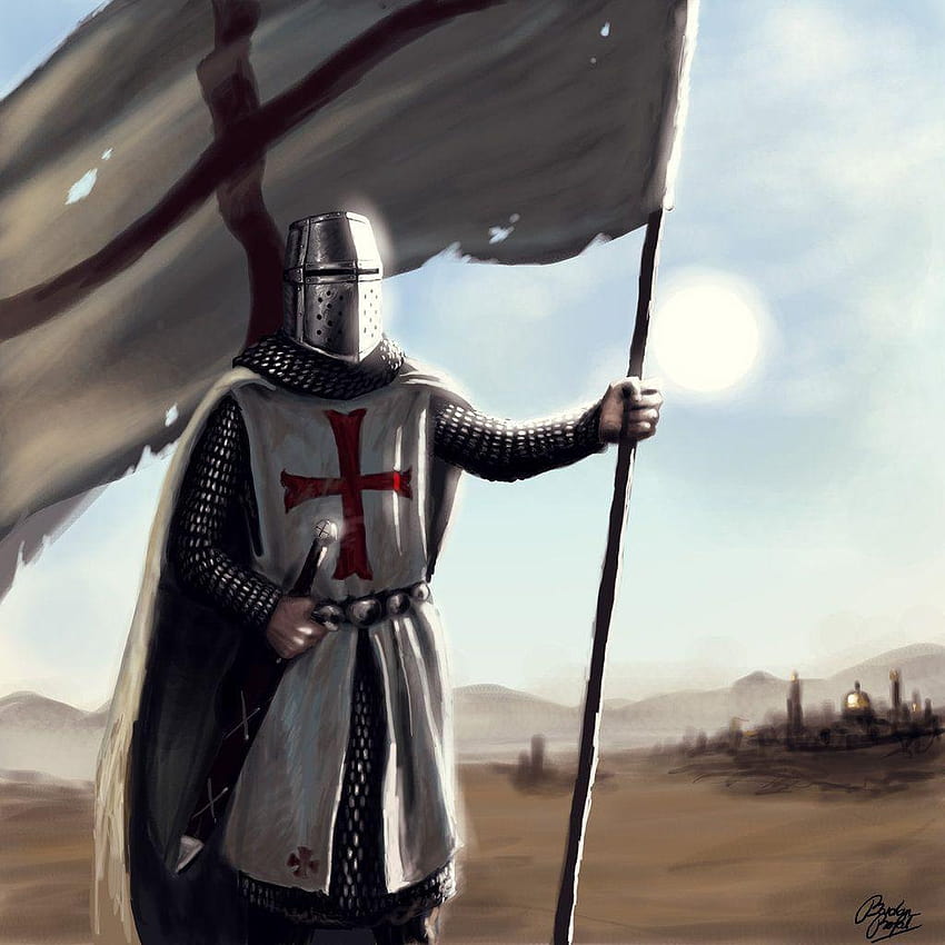Knights Templar WallDiable, chevalier croisé Fond d'écran de téléphone HD