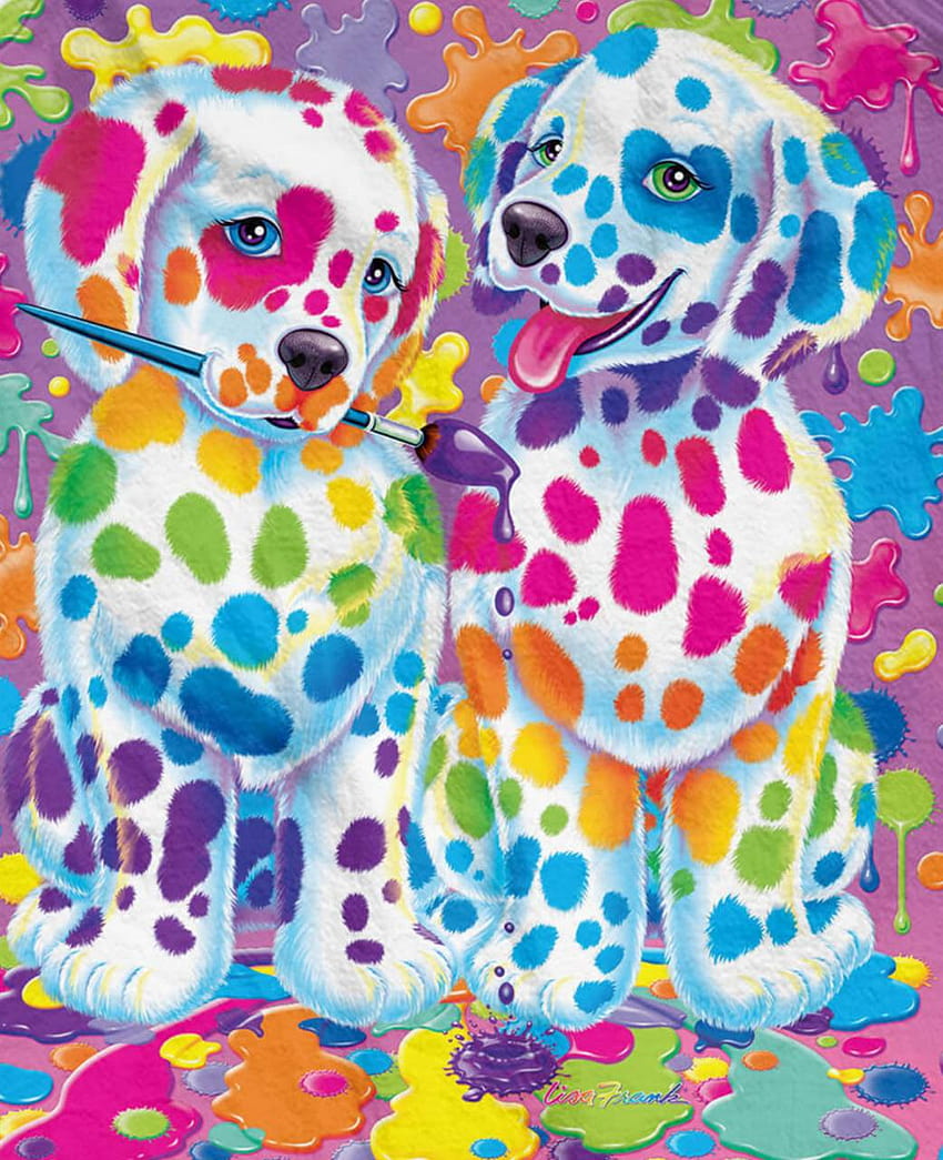 Rainbow Dogs von Deviwolf, Lisa Frank Telefon HD-Handy-Hintergrundbild