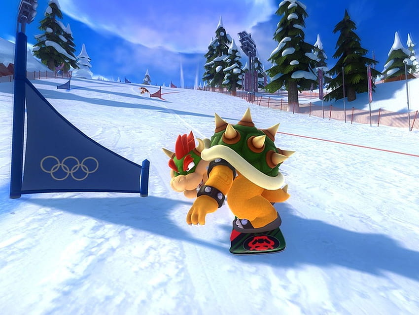 Mario & Sonic at the Sochi 2014 Olympic Winter Games could use a few friends HD wallpaper