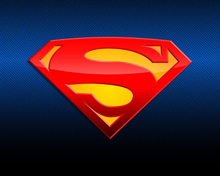 Superman Logo Dark, logotipo do superman 3d papel de parede HD