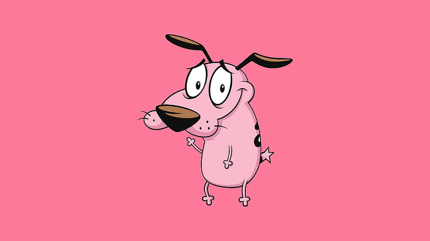 Mut Der feige Hund Minimal , Cartoons, Hintergründe und HD-Hintergrundbild
