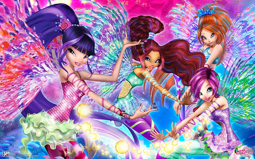 Winx Club new bright and colorful with lots of transformations and styles, winx club sirenix HD wallpaper