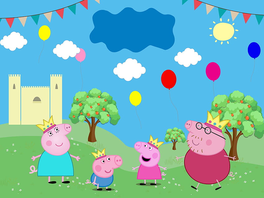 de princesa Peppa Pig, de cumpleaños personalizado con Peppa Fa - ubackdrop, cumpleaños de peppa pig fondo de pantalla