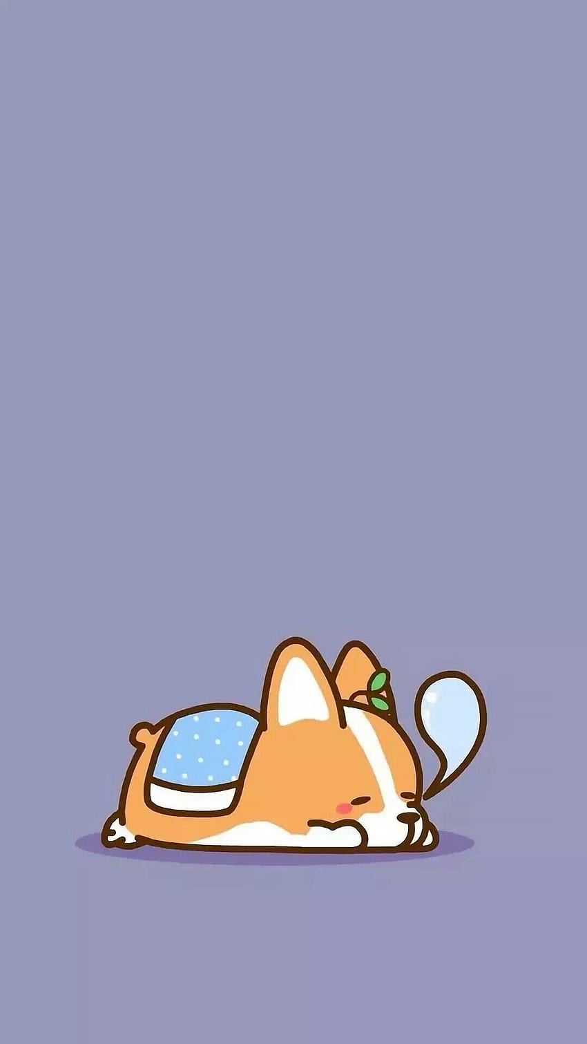 Perrito soñoliento, perro lindo kawaii iphone fondo de pantalla del teléfono