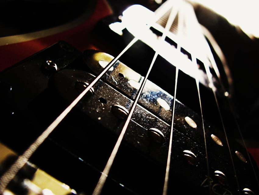 Guitar, bass player HD wallpaper