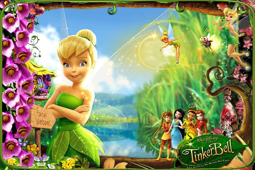 tinkerbell backgrounds 9, background tinkerbell HD wallpaper